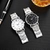 Steel Band Quartz Watch Men's Business Thin Crystal Wrist Watch