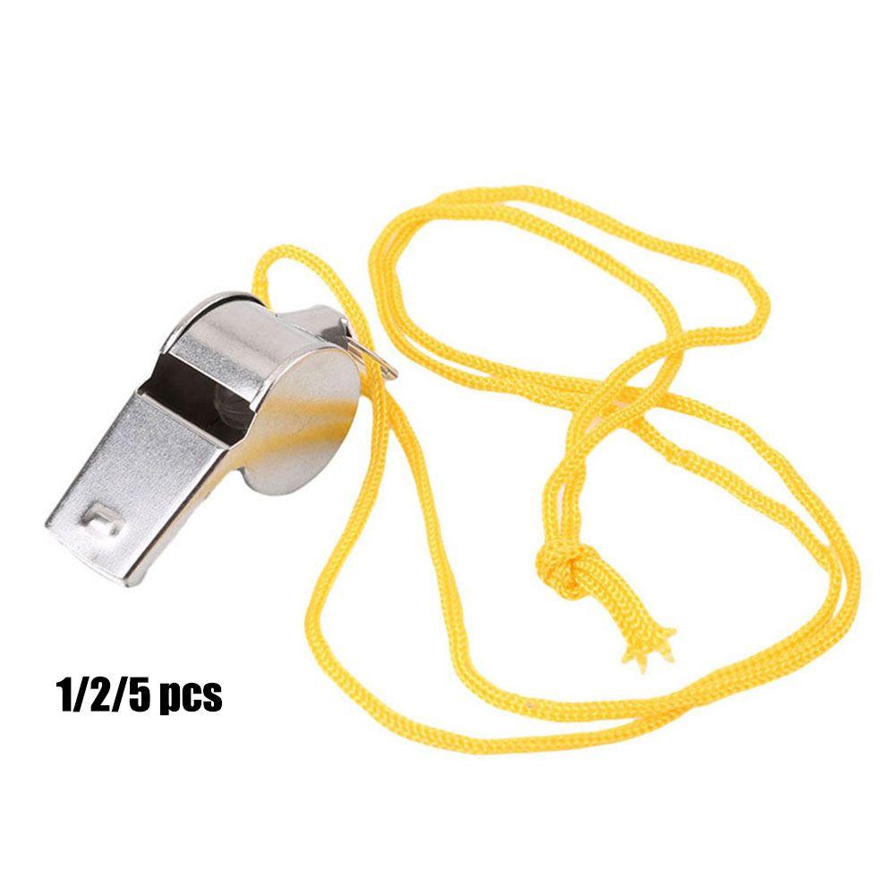 Rugby Party Training School Stainless Steel Whistles Cheerleading Tool Metal Whistle Cheerleaders