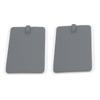 2шт силиконовая электродная накладка мягкая электродная накладка для физиотерапевтического инструмента серая 7 x 11см