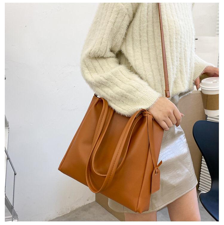 Популярная сумка для студентов колледжа, женская сумка-мессенджер большой вместимости, новинка 2021 года, модная сумка-тоут на одно плечо для пригородных поездок