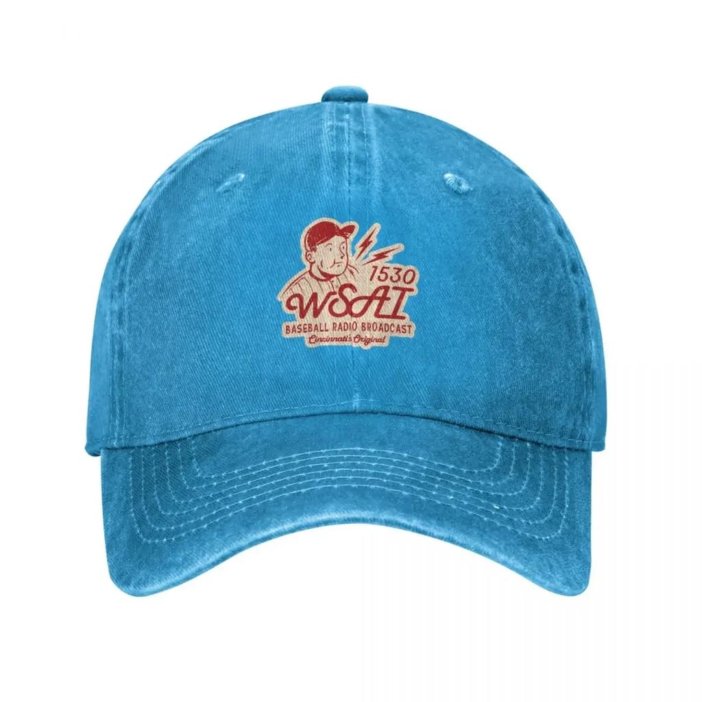 Vintage Wsai Baseball Radio Baseball Cap Golf Wear Funny hats Hat Unisex Visor FeUnisex Unisexs