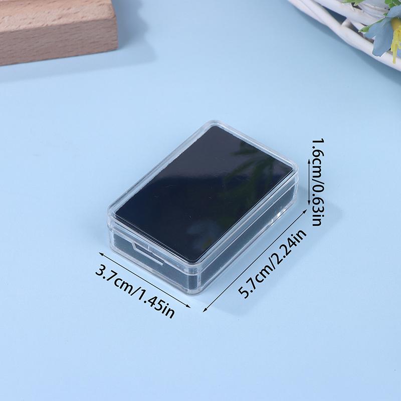 Transparent Diamond Jewelry Display Box With Foam Pad Packaging Box Bare Stone Gem Storage Container Case Glass Beads Organizer