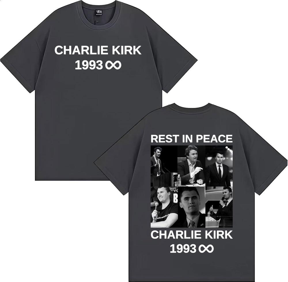 Rest in Peace Charlie Kirk Graphic Tshirts Men Women Fashion Casual 100 Cotton Tee Shirt Harajuku Classic Short Sleeve T Shirt
