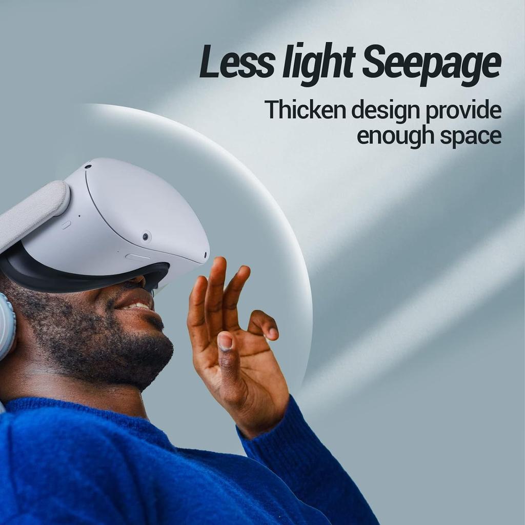 6-в-1 VR-чехол Фитнес Лицевой интерфейс Кронштейн Искусственная кожа Подушка из пеноматериала Защита лица от запотевания и пота Для Oculus Quest 2