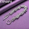 CHSHINE 925 стерлингового серебра виноград бусины цепочка браслет мода шарм свадебная вечеринка высокое качество для женщин ювелирные изделия