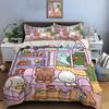 Cute animals reading together Bedding Set for Kids Luxury Gift 3pcs Digital Print Comforter Set Soft Comfortable Breathable