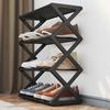 1pc Upgraded Shoe Rack, Shoe Organizer, 4-Tier Shoe Storage Rack, Sturdy & Durable Shoe Rack For Closet, Garage & Corridor, Stackable Shoe Rack