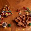 Christmas Tree Charcuterie Board Wooden Divided Food Tray Cheese Platter for Fruit Dessert Nut Party Table Decor Kitchen Serving