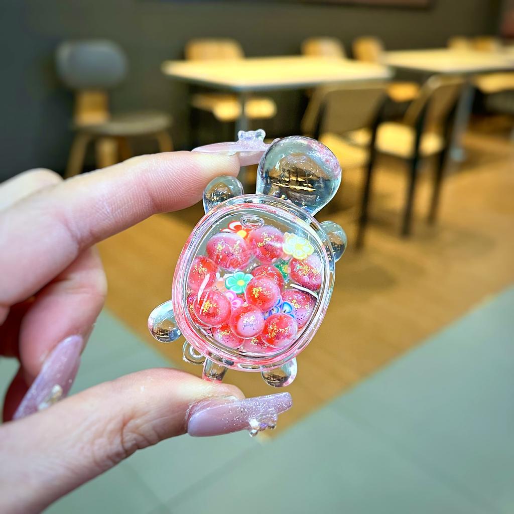 Diy Creative Table Toy Gift with Luminous Sand, Dazzling and Sparkling Turtle Ornaments