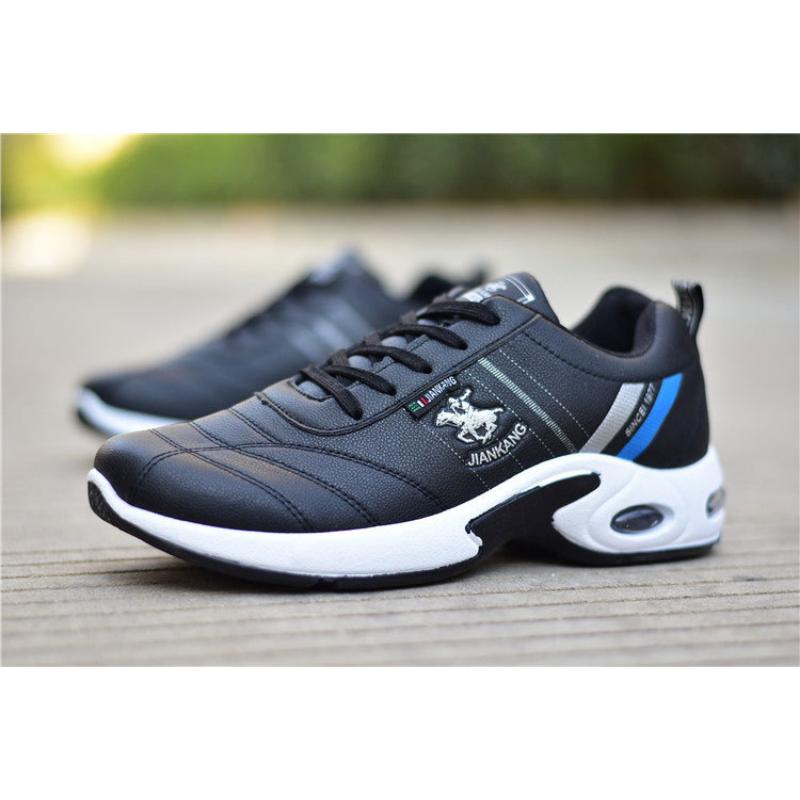 Нескользящая кожаная верхняя часть, водонепроницаемая и маслостойкая черная мужская обувь, мужские кроссовки на одинарной обуви