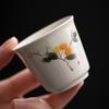 Ceramic Teacup Kung Fu Tea Set Tea Cup Handmade Antique Master Cup Japanese-style Household Small Teacup Gift