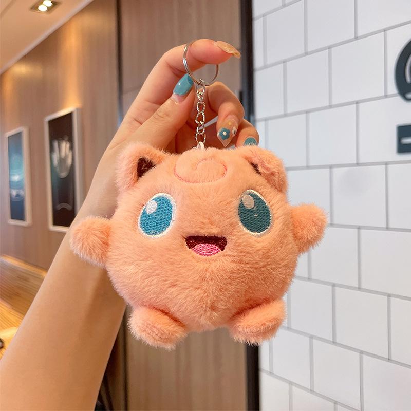 Snorlax Beast Plush Pendant Cartoon Cute Genghis Ghost Plush Keychain Backpack Decorative Pendant
