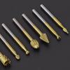 Power Tool-10Pcs Tungsten Carbide Burrs Rotary Burr Set 1/4 Head 1/8 Shank Die Grinder Bit