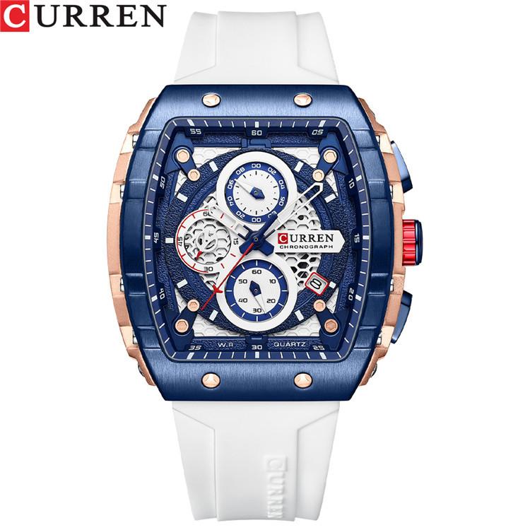 CURREN Six-pin Chronograph Watch Men's Fashion Multi-functional Watch