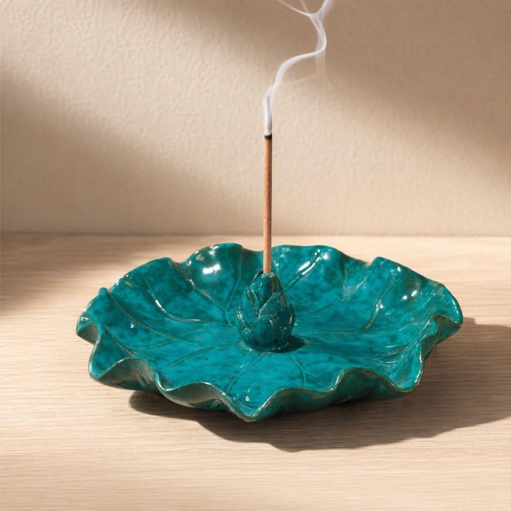 Sleep Aid Lotus Tabletop Incense Base Ceramics Lotus Incense Stick Aromatherapy