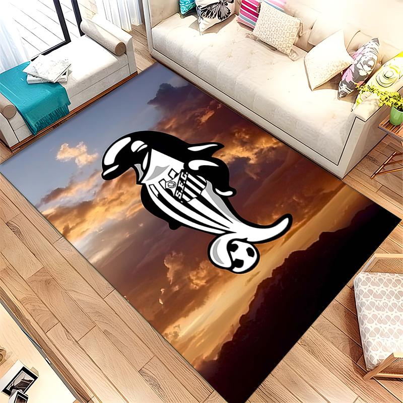 Santos Futebol Clube (14) Rug Suitable For Living Rooms Bedrooms Computer Rooms Dining Areas And Placement Under Tables And Chairs Also An Ideal Choic