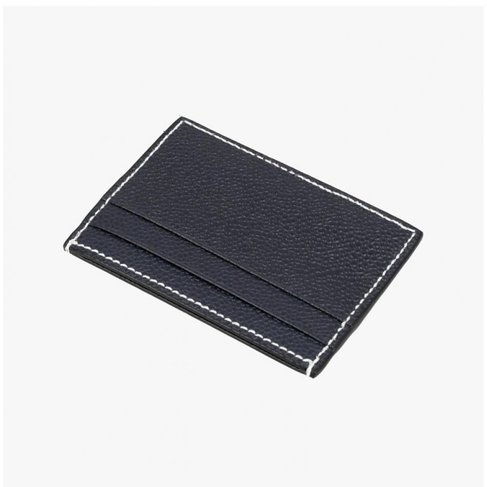 Thom Browne Pebble Grain Stitch Three Stripe Card Wallet Uaw067a 00198 415