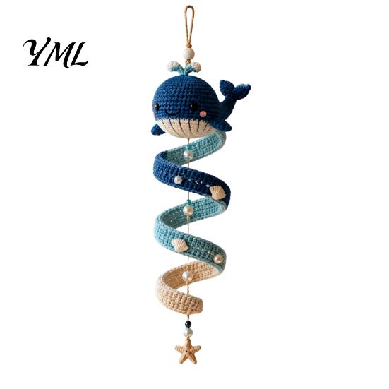 Creative Knitting Gift for Enthusiasts Ocean Animal Spiral Crochet Kit, Friends Ornament DIY Marine Craft Projects Adults Life Themed Kit Teens