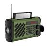 Аварийное радио на солнечной батарее и с ручным приводом AM FM SW с LED-фонариком и USB-зарядками, компактного размера для чрезвычайных ситуаций