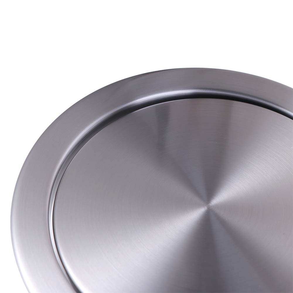 Built-in Countertop Trash Bin Waste Lid Recessed Trash Can Lid Flap Lid Cover Garbage Can