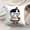 Cute Anime BBuldak Rame Cushion Cover Soft Plush Fabric DoubleSided Printed Pillowcase for All Seasons Home Decor