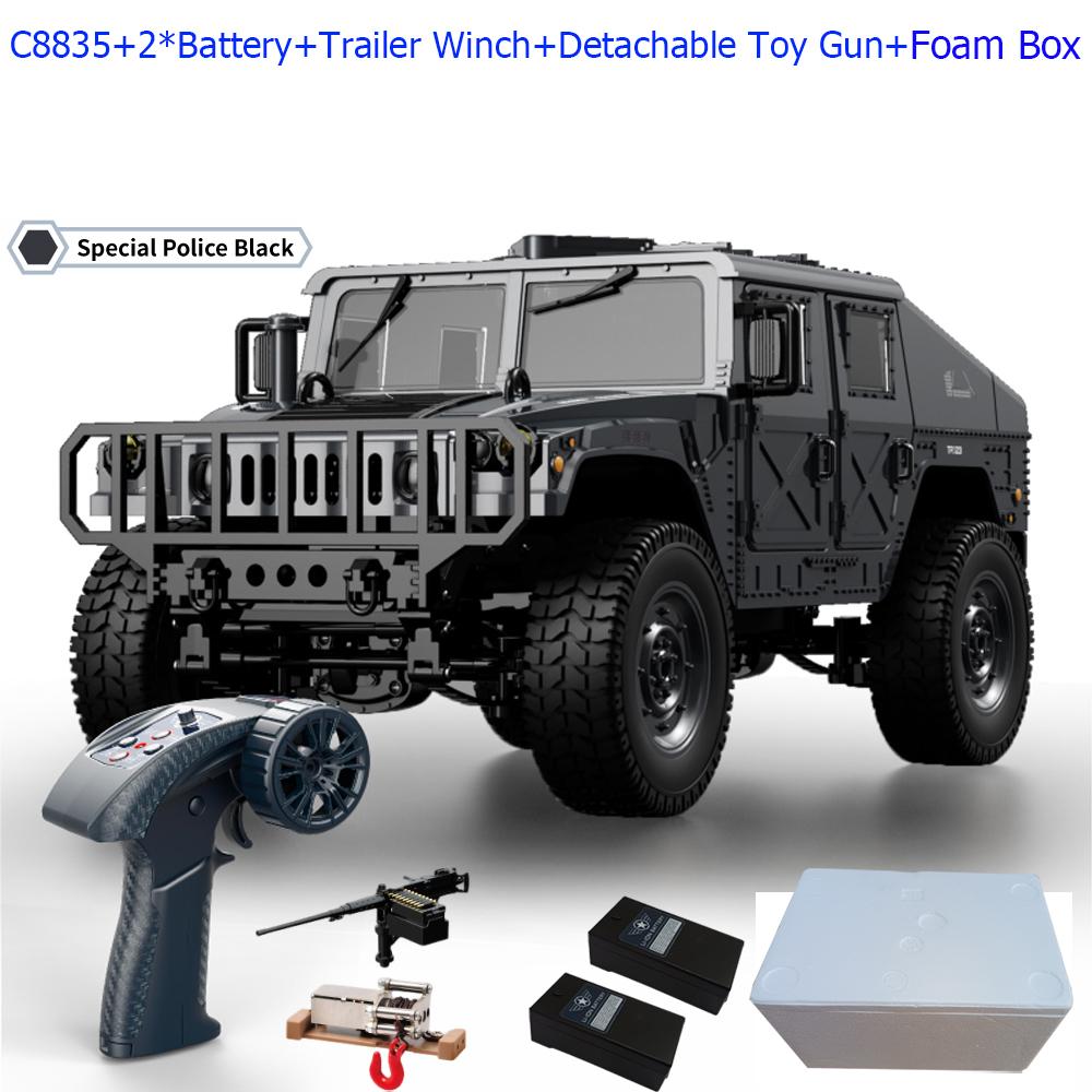 ABAH1 C8835 1:14 RC Car 2.4G Remote Control Car 4WD Off-road Climbing Simulation All-terrain RC Crawler Military Jeep JJRC RC Toys