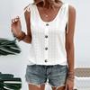 Women's Sexy Casual Solid Color U Neck Vest T-Shirt