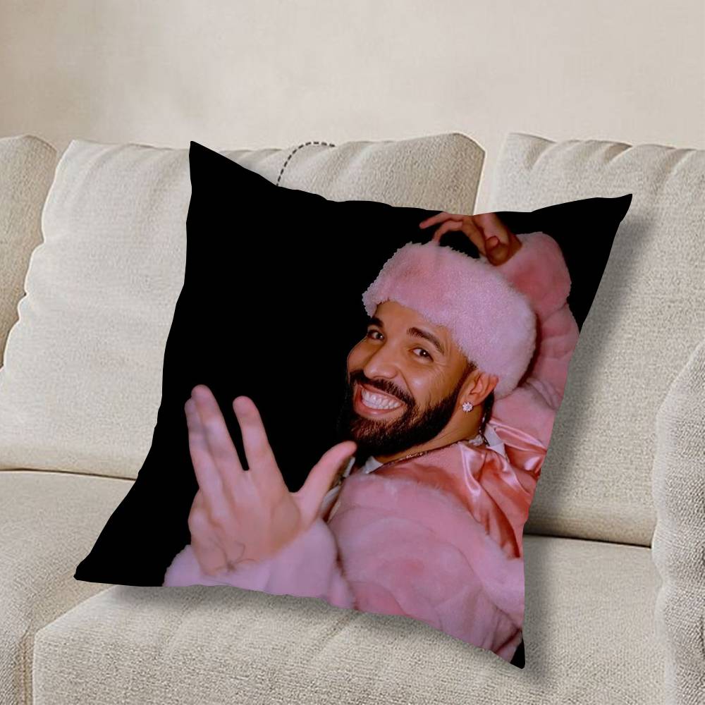 Крутая наволочка для подушки D-Drake OvO Rap, квадратная, двусторонняя печать, короткий плюш, чехол для диванной подушки, спальня, прикроватная подушка