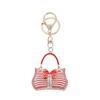 Bow bag pendant, sparkling diamond studded keychain, fashionable, handbag pendant, European and American style
