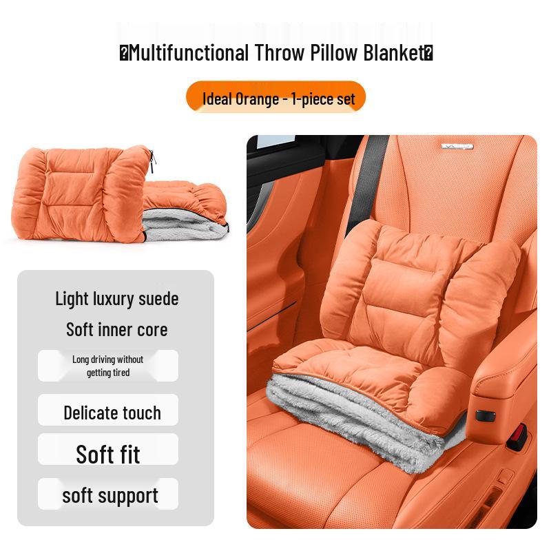 Zeekr 7X/009/007/007GT/MIX Plush Headrest Lumbar Pillow Blanket Combo