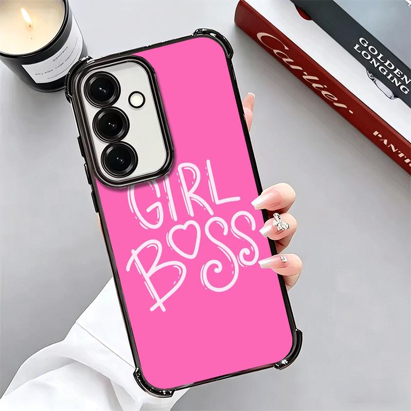 Чехол для телефона Girl Boss Lady с розовым покрытием для Samsung A17 A07 A37 A57 A16 A56 A15 A55 A14 A54 A13 A53 A26 A36 A25 A35 A24 A34 A23 A