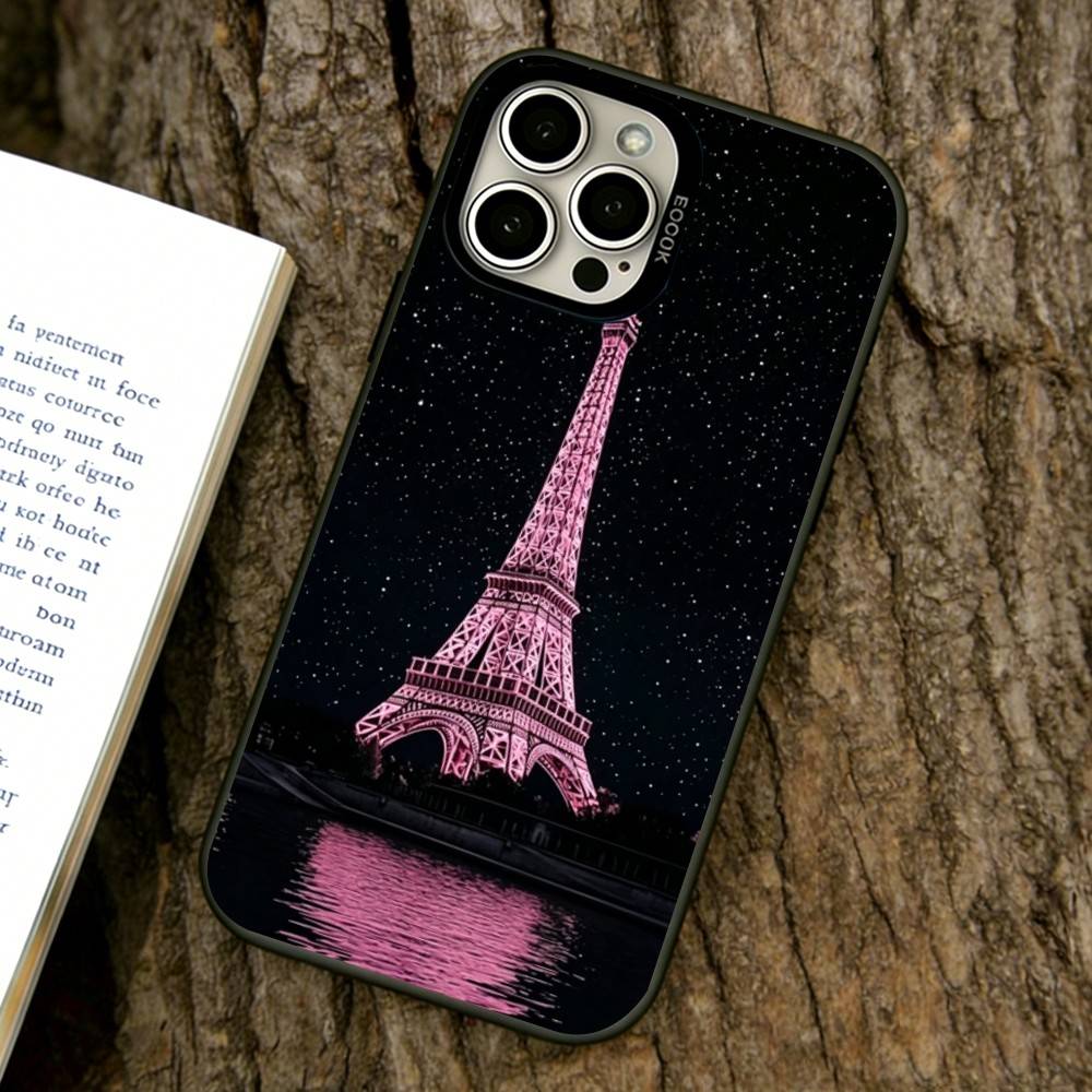 La Tour Eiffel Phone Case For iPhone 17,16,15,14,13,12,11 Plus,Pro Max,XS,Colorful Silver Phone case Funda Cover