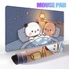 Cartoon BuBu DuDu Panda Kawaii Mouse Pads Gaming Computer Natural Rubber Desk Mats Gamer Office Keyboard Cute Little Bear Carpet