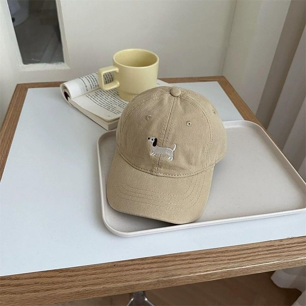 Cute Embroidered Baby Baseball Hat Solid Color Kids Boys Girls Peaked Cap Spring Summer Cotton Children Sun Hats