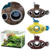 Aquarium Fish Tank Decoration Landscape Resin Submarine Wreck Ship Vintage Resin Design Boat Aquarium Accessories Decorations