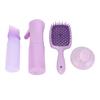 4 Pcs Hair Brush Set Vented Detangler Deep Cleaning Brush Continuous Spray Bottle Root Comb