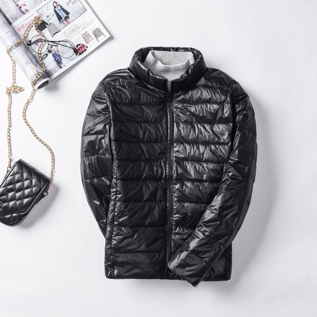 Elegant Autumn and Winter Slim Large Size Lightweight Collar Ladies Korean Version of The Down Jacket Female Short Jacket