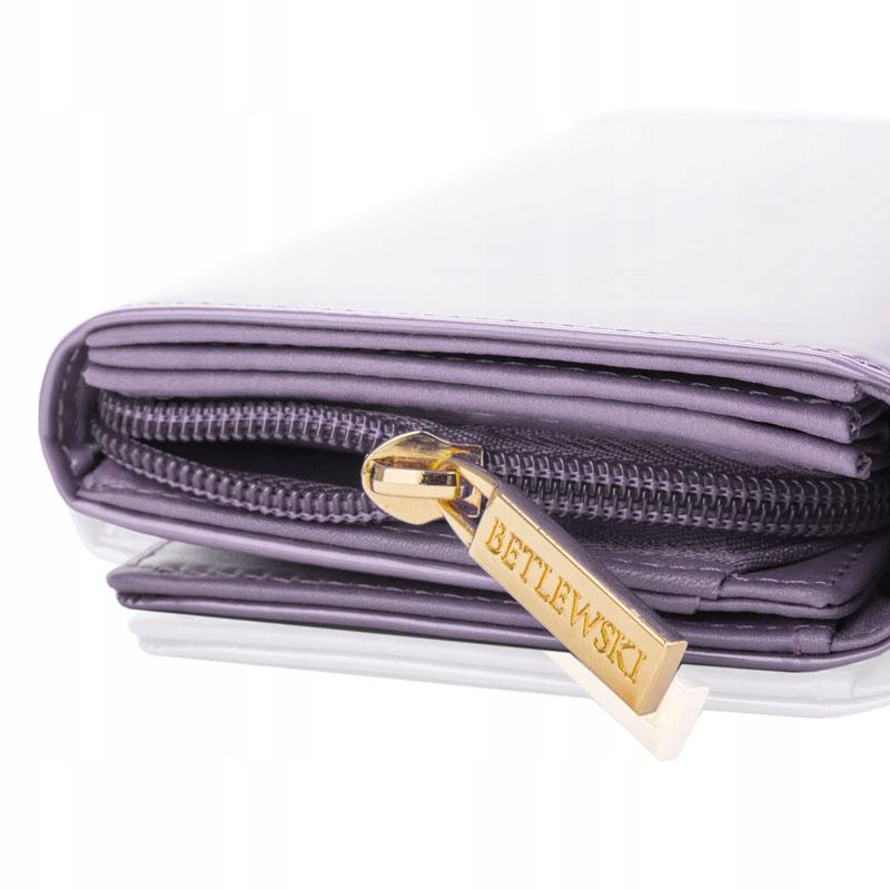 BPD-VS-106 PURPLE Women' wallet SHINY +CERTIFICATE