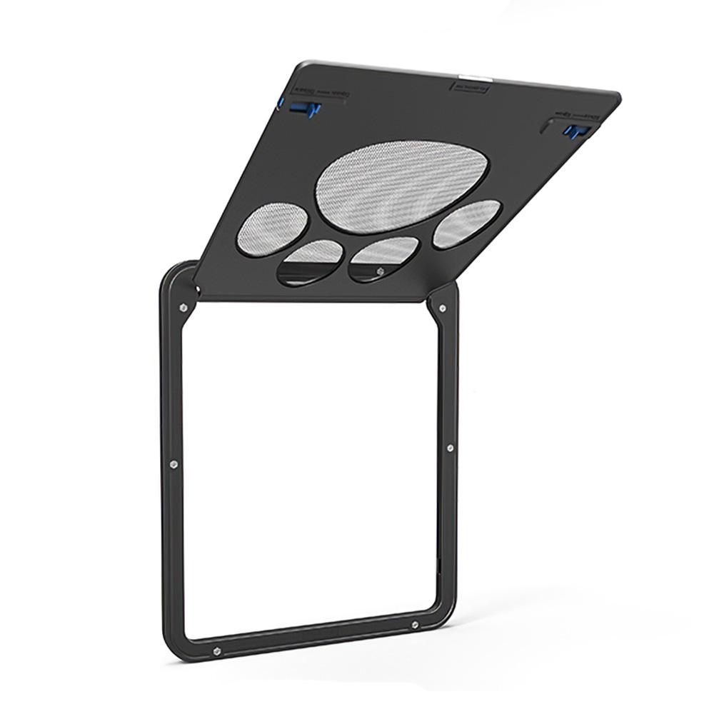 Дверная сетка для домашних животных Магнитная откидная сетка Автоматическая запираемая черная дверь для