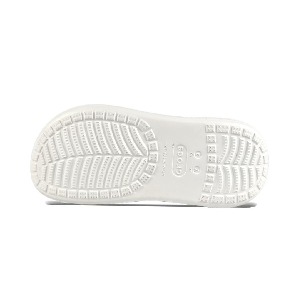 Crocs Crush Clog EVA Moldy Cheese Decorative Buckle Hand Painted Graffiti Casual Fashion Versatile Hole Shoes Unisex White