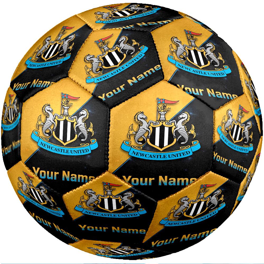 Newcastle United FC Fashion Size 5 Football Wearproof Non‑Slip Soccer Ball For Sports Training Entertainment Use