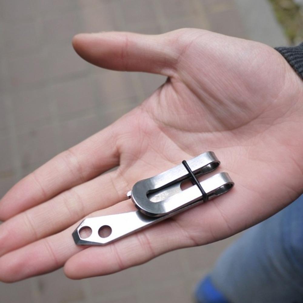 With Rubber Ring Money Pocket Clip Double-Sided Belt Clip Durable Suspension Belt Clip Camping