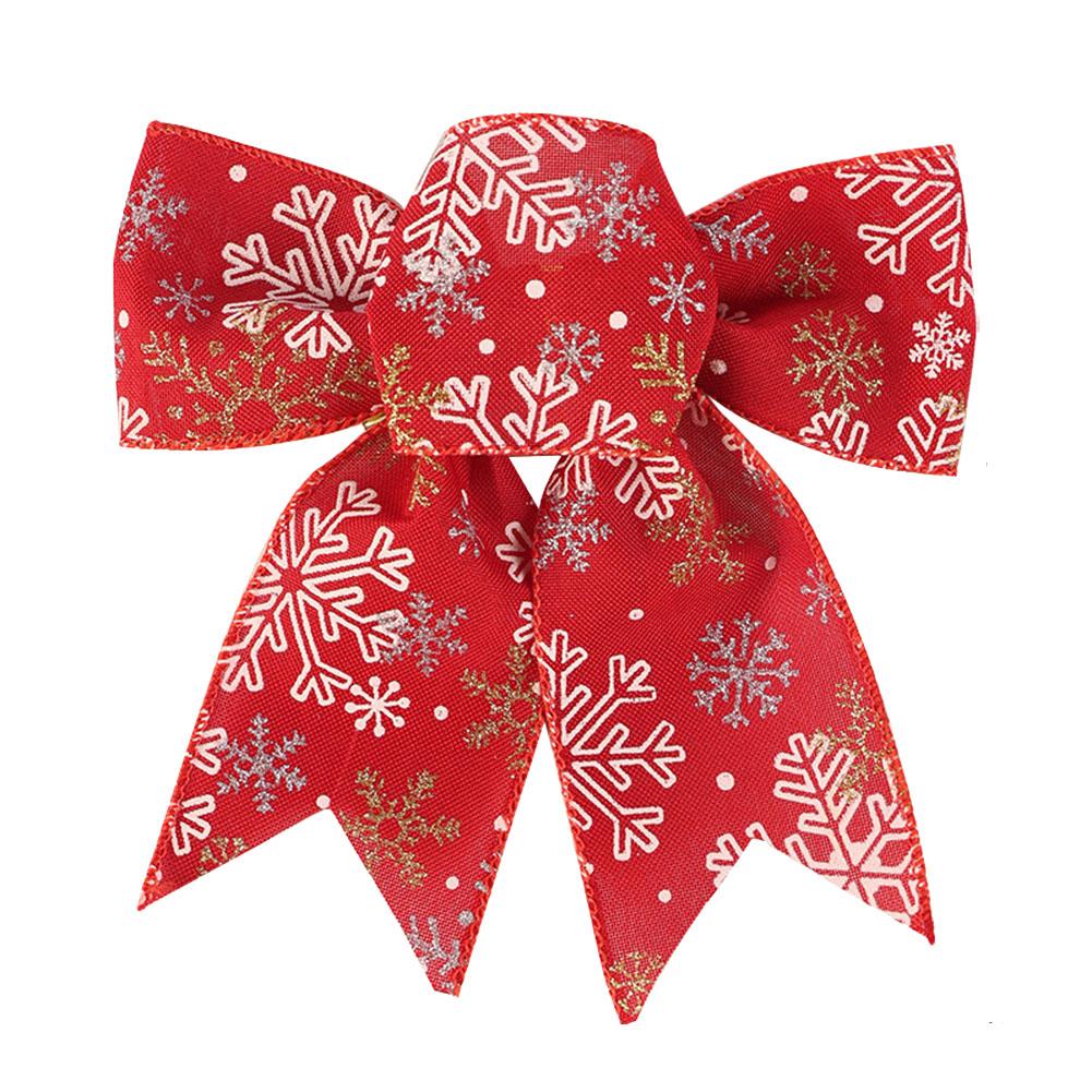 Christmas Decoration Bow Holiday Decoration Bow Red Decoration Bow Firm Material