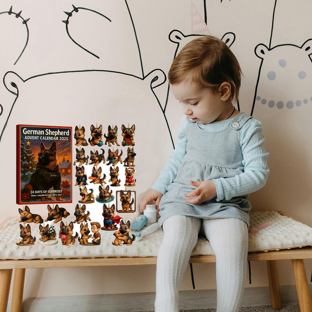 2D Плоский Акриловый Мистери Бокс 24 шт. Подвеска с Коробкой в Виде Самолета Забавный Рождественский Календарь Обратного Отсчета