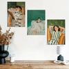 1pc Vintage Abstract Female Portrait Oil Painting Print Modern Art Home Living Room Bedroom Bathroom Canvas Wall Art Decor
