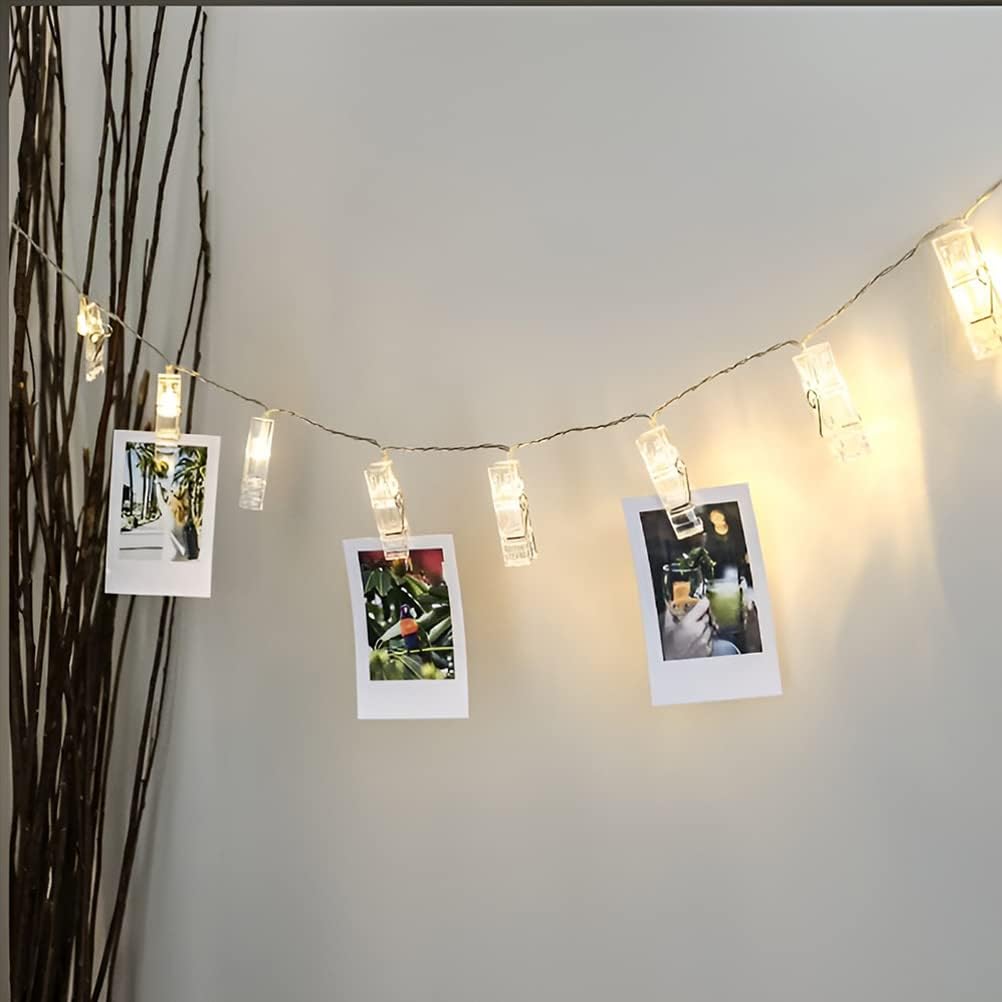 100 Pcs Mini Clear Photo Clips, Mini Clothesp Clip, Clothes Line Clips, Mini Transparent Plastic Clips