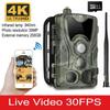 Hc-801pro 4g охотничья камера 4k видео в прямом эфире ночное видение Po ловушка 30MP приложение Bluetooth управление уличные камеры дикой природы