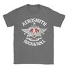 Aerosmith Tour TShirt Beach  Cotton T Shirts For Mens Fashion Custom DIY Tshirt Short Sleeve Y2K Funny Tops