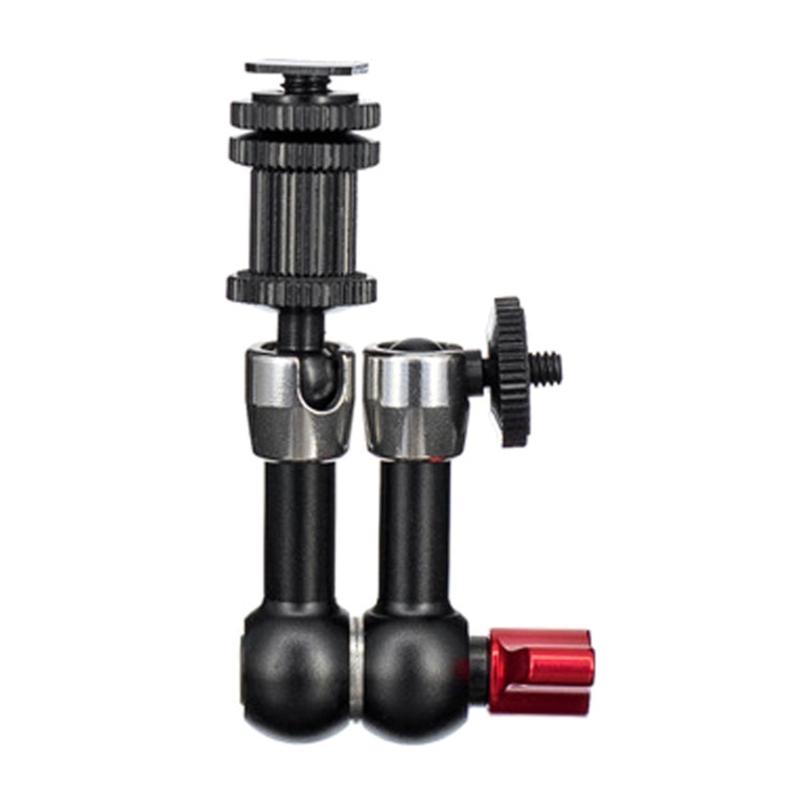 Adjustable 7/11inch Articulating Magics Arm with 2 1/4" Thread for Monitors and LED Light Mounting