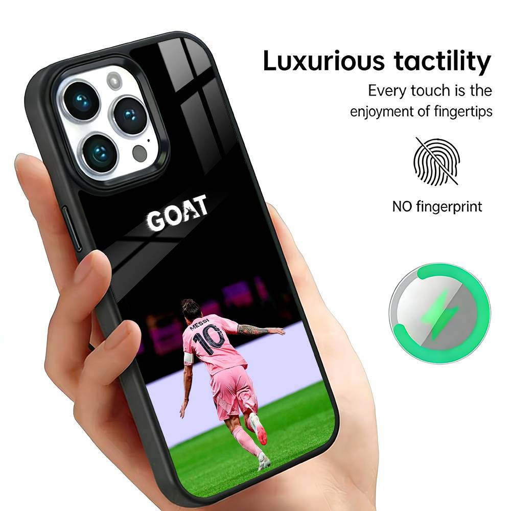 Чехол для телефона Звезда футбола М-Месси Для IPhone17 16 15 14 13 12 11 Plus Pro Max Plus Чехол для беспроводной зарядки Funda